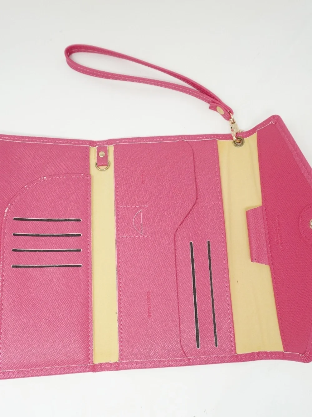 Pink Leather Travel Waristlet/Wallet Passport Holder